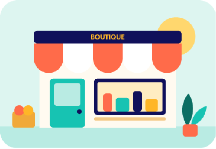 Illustration d’une boutique